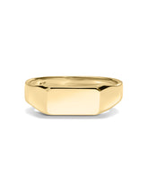 Rectangle Solid Gold Ring